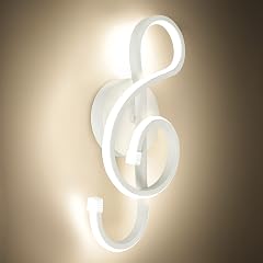 XEYOU 22W Modern Wall Sconce Lighting Indoor LED Creative Wall Light Fixture Music Symbol Art Decoration Wall Lamp
