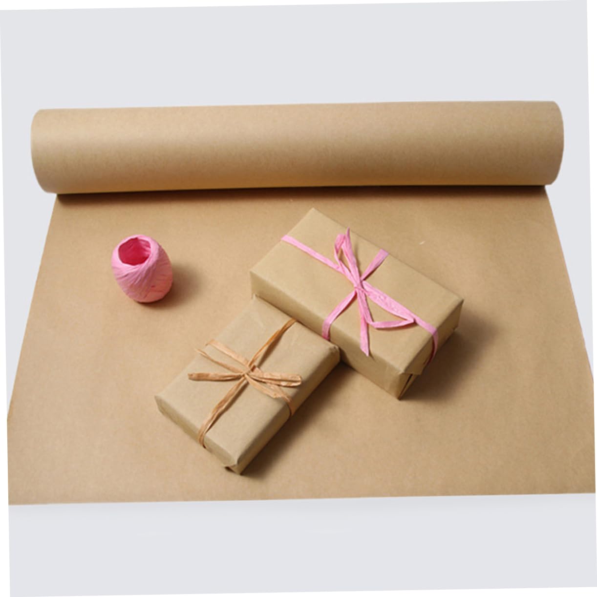 SEWACC 1 Rouleau Papier Papier à Colis Marron D'expédition Babillard D'emballage Postal Kraft D'emballage De Fleurs Pure Pulpe De Bois
