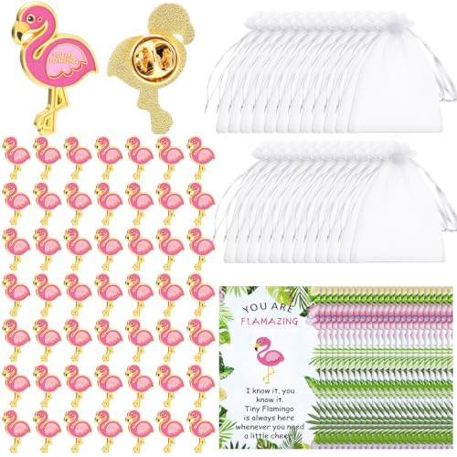 Image of Quelay Flamingo Gift for Women Positive Employee Appreciation Gifts Bulk for Coworker Staff Volunteer Teacher Favor