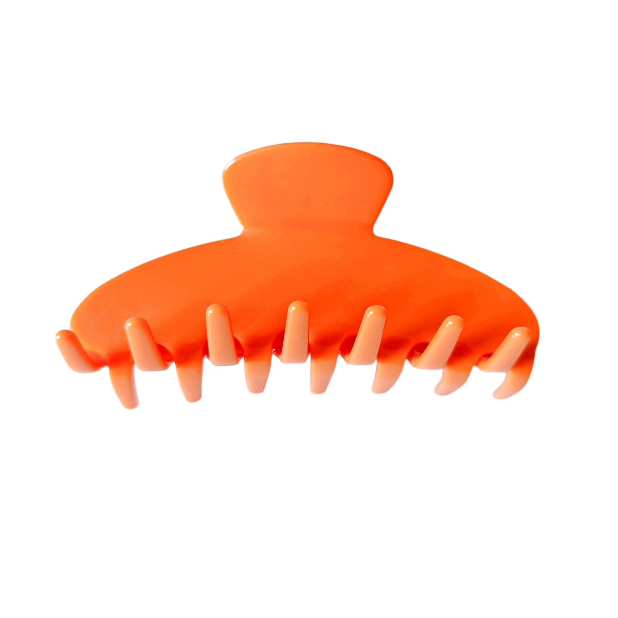 The RPZL Premium Acetate Big Hair Accessory | Oversized Claw Clip for Thick and Thin Hair | Stylish Hair Jaw for Women and Girls (Tangerine)
