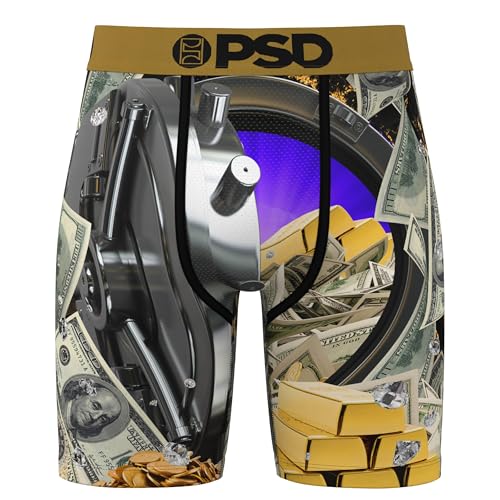 PSD Men's Heist Boxer Briefs, Multi, L