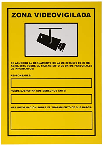 S21 signalisation C-005 - Zone Signal Video surveillée Multicolore Cover