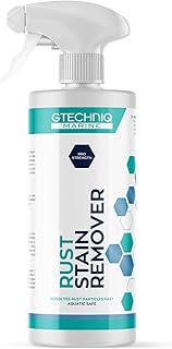 Gtechniq Marine Rust Stain Remover for Boats, 17 fl oz | Dissolves Rust and Mineral Particles, Fast-Acting, Suitable for Coated or Uncoated Paint or Gel Coat, Easy to Apply