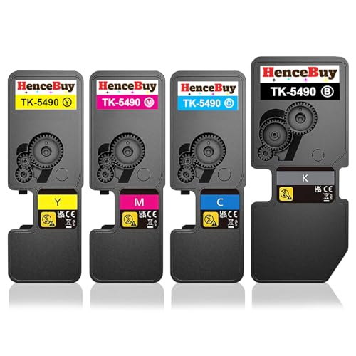 HenceBuy Toner TK-5490 Kompatibel für Kyocera TK5490 für Ecosys MA2101cwfx MA2101cfx PA2101cwx PA2101cx MA2101 cwfx cfx PA2101 cx cwx Laserdrucker TK-5490K TK-5490C TK-5490M TK-5490Y