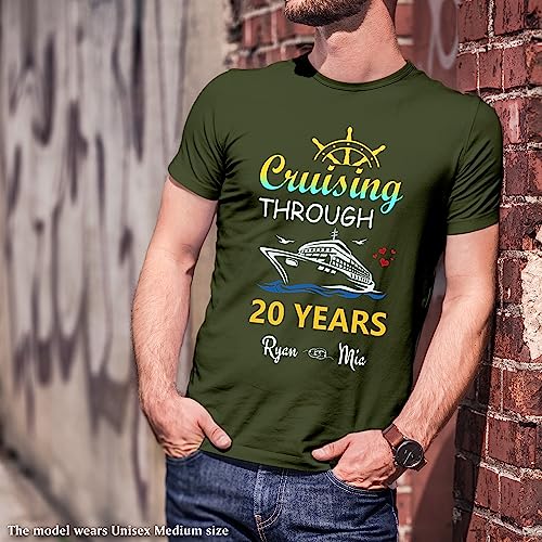 Cruising Through Custom Shirt, Matching Anniversary Tees for Couples, Family Cruise Shirts, Personalized Vacation Ship Tshirts, Cruise Wear, Cruise Ship Essentials2