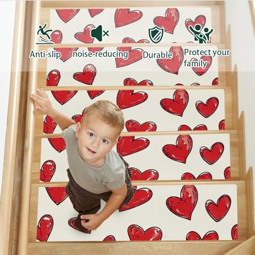 Tapis d'escalier antidérapants lavables et réutilisables pour marches - 4