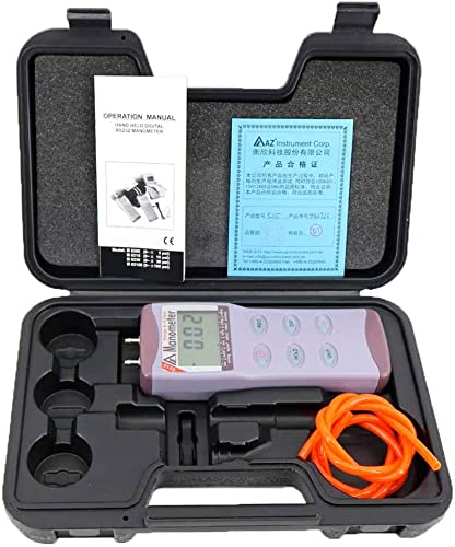 AZ8215 Digital Manometer Differental Pressure Tester AZ-8215 Digital Vacuum Gauge Manometer Pressure Meter 100KPa