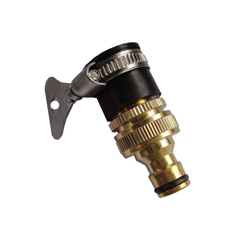 1/2" a 3/4" Conector de Grifo de Manguera de jardín Adaptador de Rosca Conector de Grifo de Manguera Boquilla Práctico Lavadora Grifo Universal Conector rápido de Agua de jardín de latón