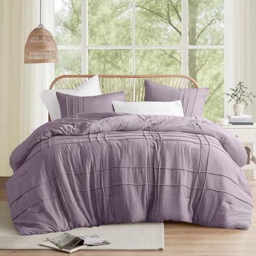 Comfort Spaces Porter Soft Full Comforter Set, Purple, 3 Piece - image 1