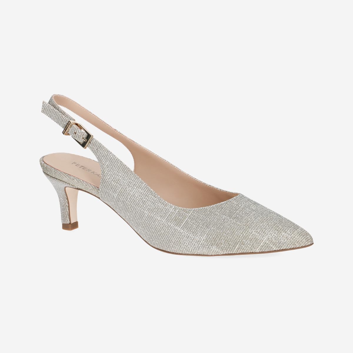 Peter Kaiser Damen - Peeptoes & Slingpumps 79643 in metallic Textil