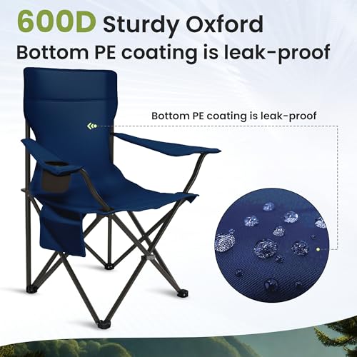 Silla de camping portátil Foristrail modelo Portable Camping Chair color azul marino miniatura 7
