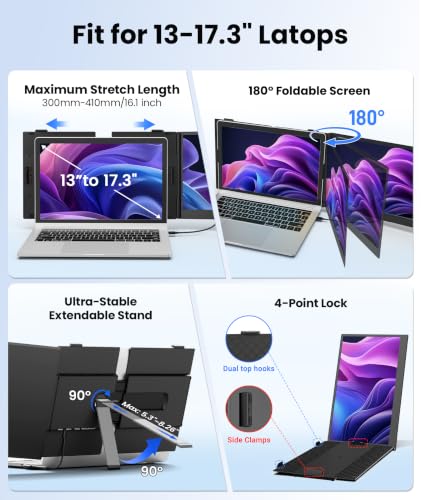 Image of 14 inch Laptop Screen Extender, Ultra Lightweight & Portable Monitor