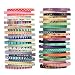MOXIX 48 Rolls Washi Tape Set,Foil Gold Skinny Decorative Masking Washi Tapes,3MM Wide DIY Masking Tape