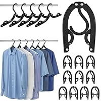 Eunhdet Portable Travel Hangers for Cruise Ship Essentials 2025, Plastic Folding Foldable Hangers Clothes Drying Rack Travel Accessories for Suitcase, RV, Camping, Flying, Hotel
