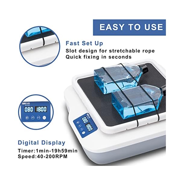 ONiLAB-Digital-Orbital-Shaker-Adjustable-Speed-40-200RPMCapacity-2KGS-Orbital-Rotator-Shaker-with-Continuous-ModeSet-time-to-Zero-or-Timer-Mode-LCD-Display-Speed-and-time-Labs-and-Classrooms ONiLAB-Digital-Orbital-Shaker-Adjustable-Speed-40-200RPMCapacity-2KGS-Orbital-Rotator-Shaker-with-Continuous-ModeSet-time-to-Zero-or-Timer-Mode-LCD-Display-Speed-and-time-Labs-and-Classrooms