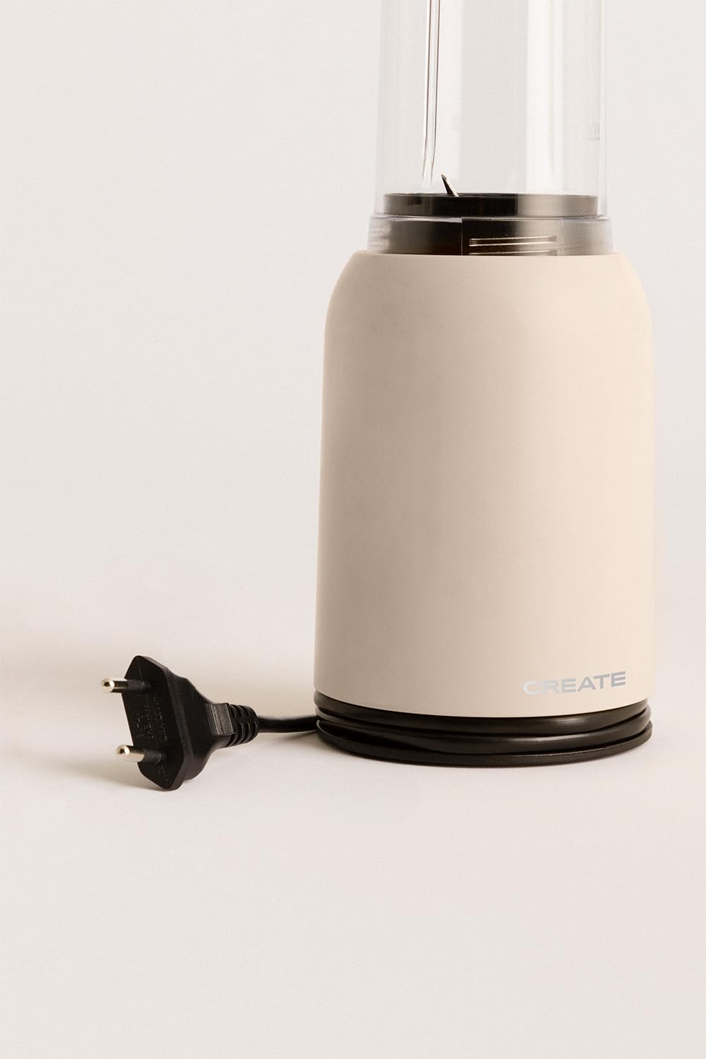 CREATE/MOI STUDIO/Blender avec verre amovible Sable/Mixeur pour smoothies et milk-shakes, 400 ml en verre, usage unique, sans BPA, portable, lames en acier inoxydable, 230W