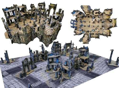 Imperialis Headquarters: Gothic Sci-Fi Terrain for 28mm Wargames RPGs & Miniature Battles Modular Cathedral for Immersive Tabletop Play