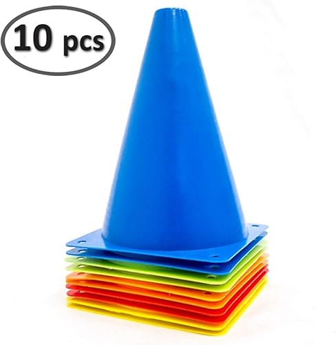 Miniatura 2 de Electriduct Mini conos de tráfico de plástico de 7 pulgadas para exterioresinteriores, paquete de 10