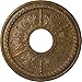 Ekena Millwork CM13TIRZS Tirana Ceiling Medallion, 13 7/8"OD x 3 3/4"ID x 1 1/4"P, Hand-Painted Rubbed Bronze
