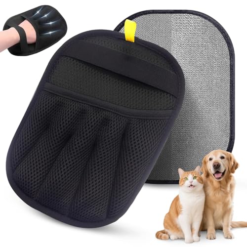 Torven Guanto Peli Gatto - Yomi Pet Guanto per Gatti e Cani, Guanti Statici per Peli Animali, Riutilizzabile & Lavabile, Pet Hair Remover Elettrostatico per Vestiti, Divani, Tappeti, Sedili Auto