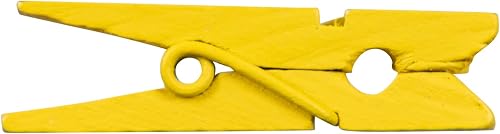 Miniatura 123 de JAM PAPER Wood Clip Clothespins - Small - 7/8 Inch - White - 50 Clothes Pins/Pack