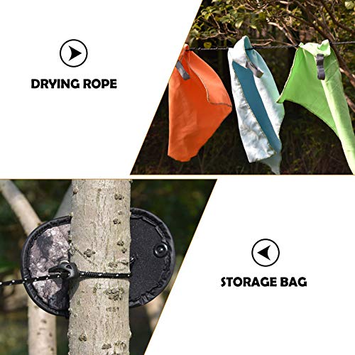 CLISPEED Varal de Secagem de Roupa Corda 3. 2 Medidor Portátil Heavy Duty Único Rack de Secagem de R