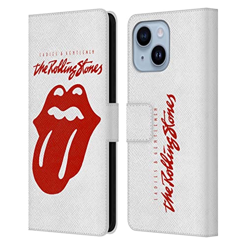 Housse Rolling Stones iPhone 14 Plus étui portefeuille cuir pour vos sorties