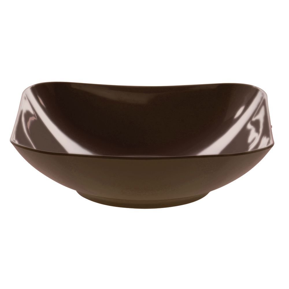 Brown Serving Bowl Melamine Bowl 7 1/4" Square by HUBERT – Melamine, Brown, Model H0102-BROWN