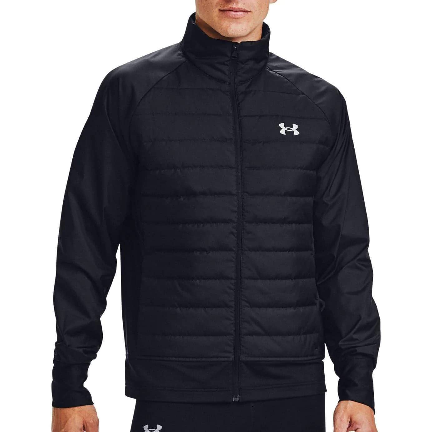 Under Armour Men's Run Insulate Hybrid Jacket Jacket XL Black / Black / Reflective (001)