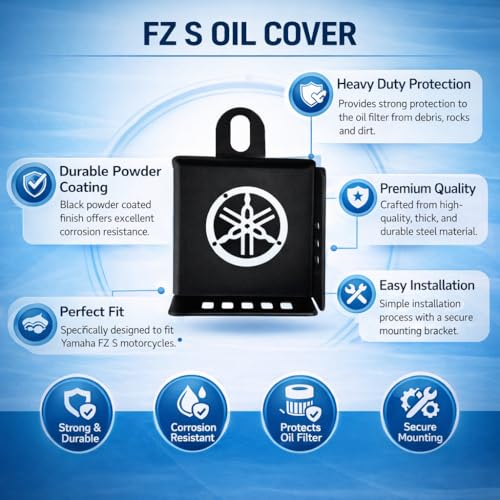 Image of Yamaha FZ S Version Rear Disc Brake Oil Cover Disc Fluid Box Cover Master Oil Reservoir Frame Guard (Black)