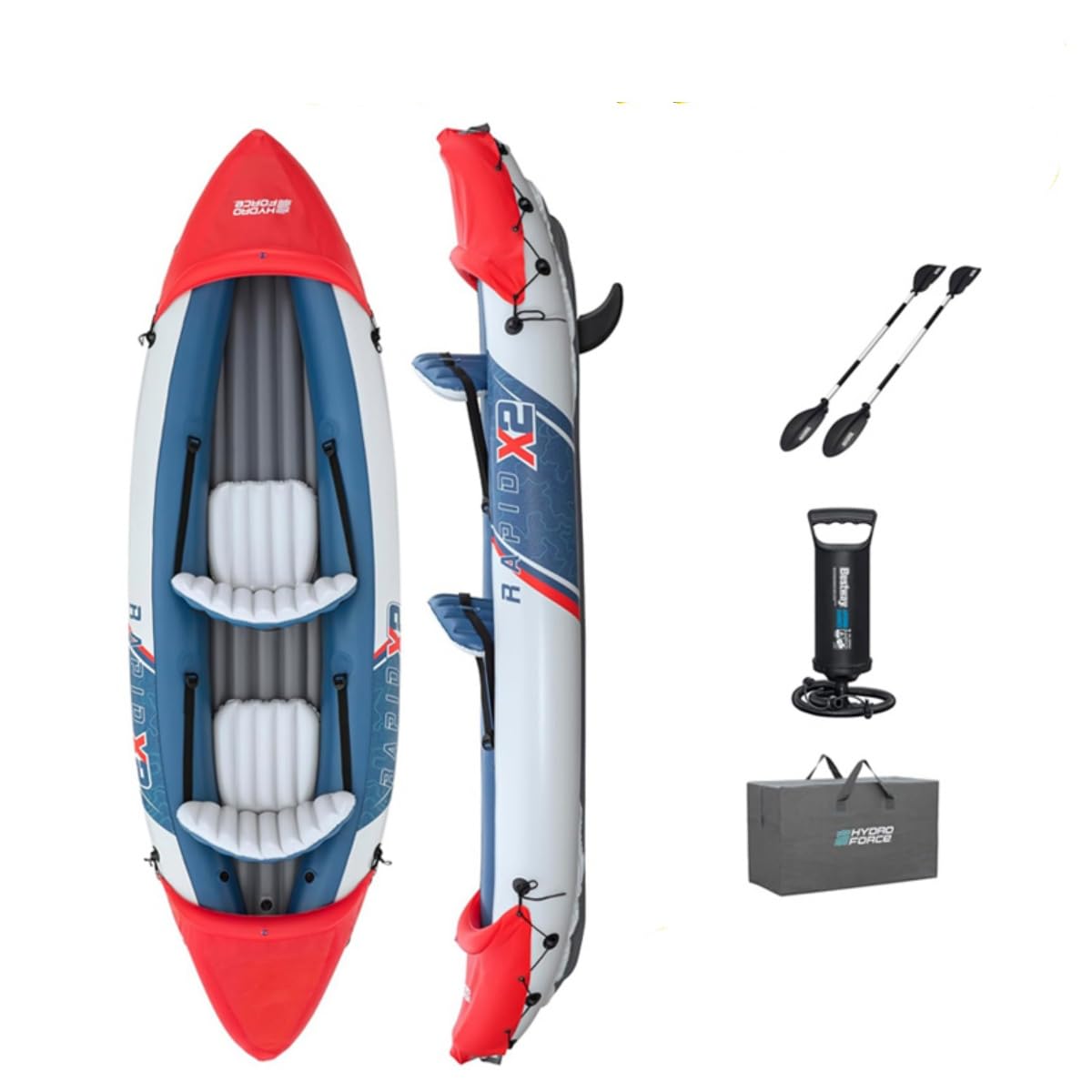 Amazon | カヤック カヌー インフレータブルカヤック 2人乗り 手動