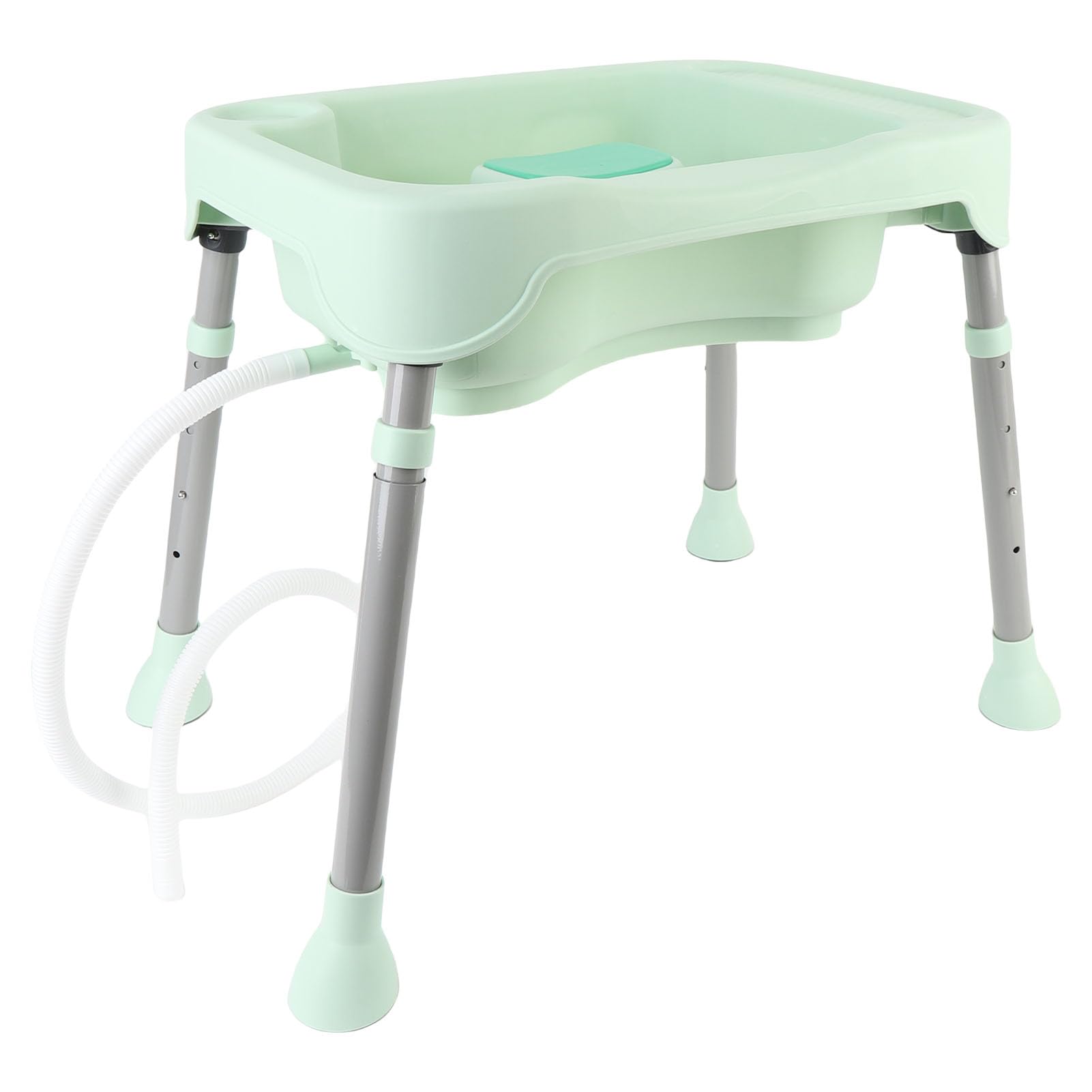 Fdit Lavabo para champú Cómoda Estación de Lavado de Cabello Acostada con Soporte para el Cuello Extraíble para Uso Doméstico, Material Plástico Fácil de Limpiar, Aplicable para Diversas Necesidades