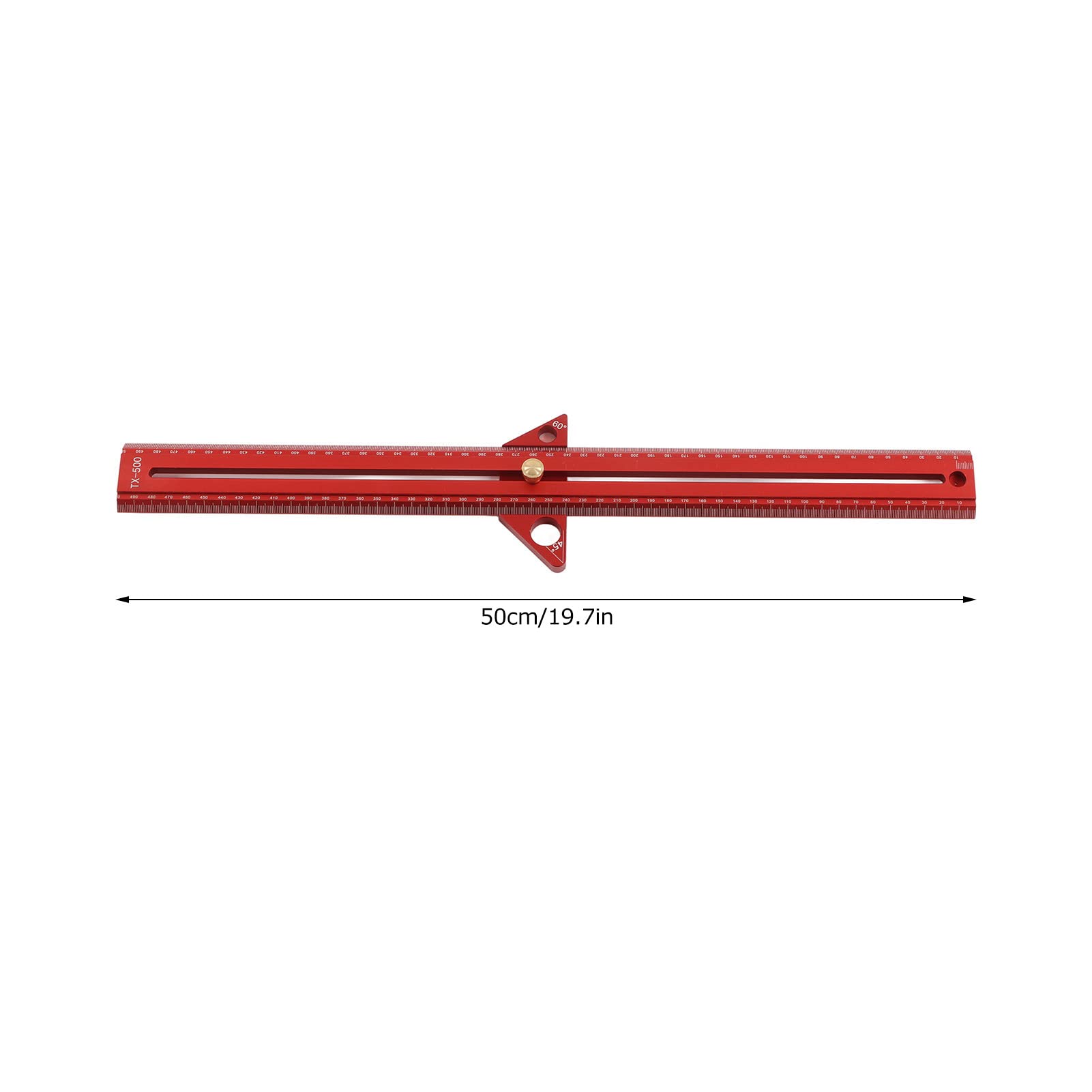 CHICIRIS T -trackwell -trackwel, Strumento di Misurazione Portatile Lineare Multifunzionale per Falegnami per Falegnami per (50 cm)