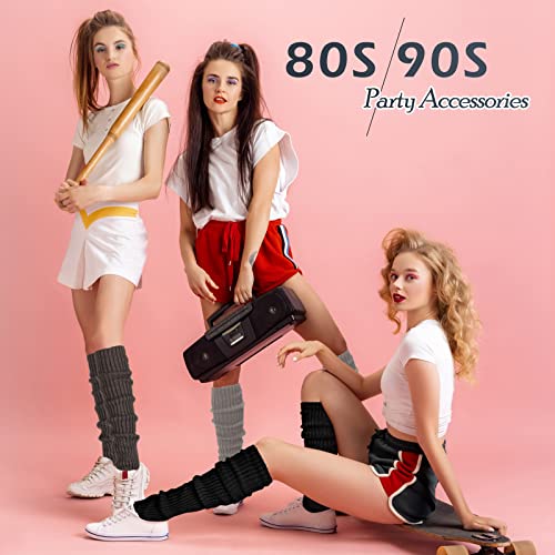 image for SATINIOR 3 Pairs Women Winter Long Leg Warmers 24 Inch Over the Knee R