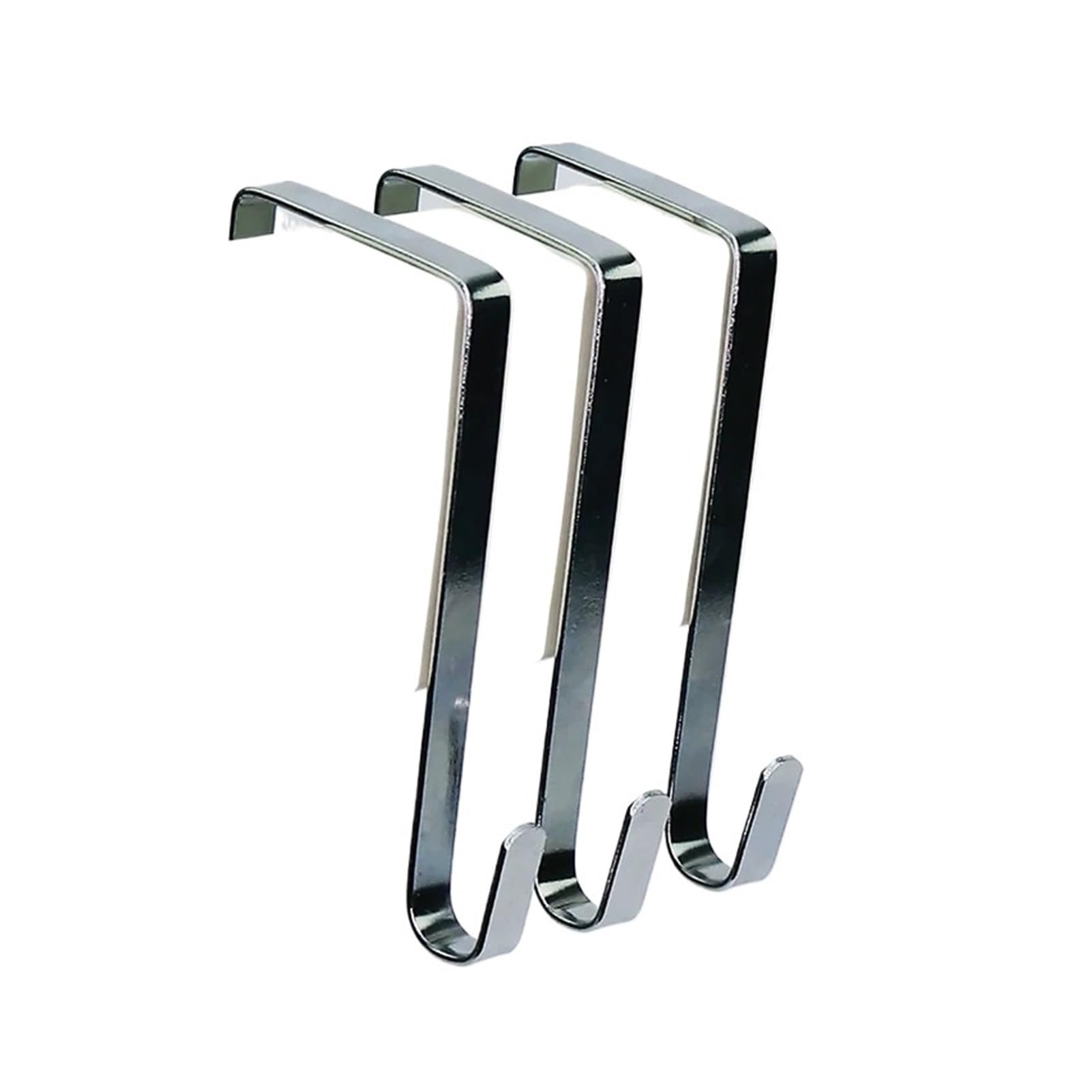 Pexlor One Color 6-Piece Behind-The-Door Storage Hooks Set, Punch-Free Hanger For Towel Hat