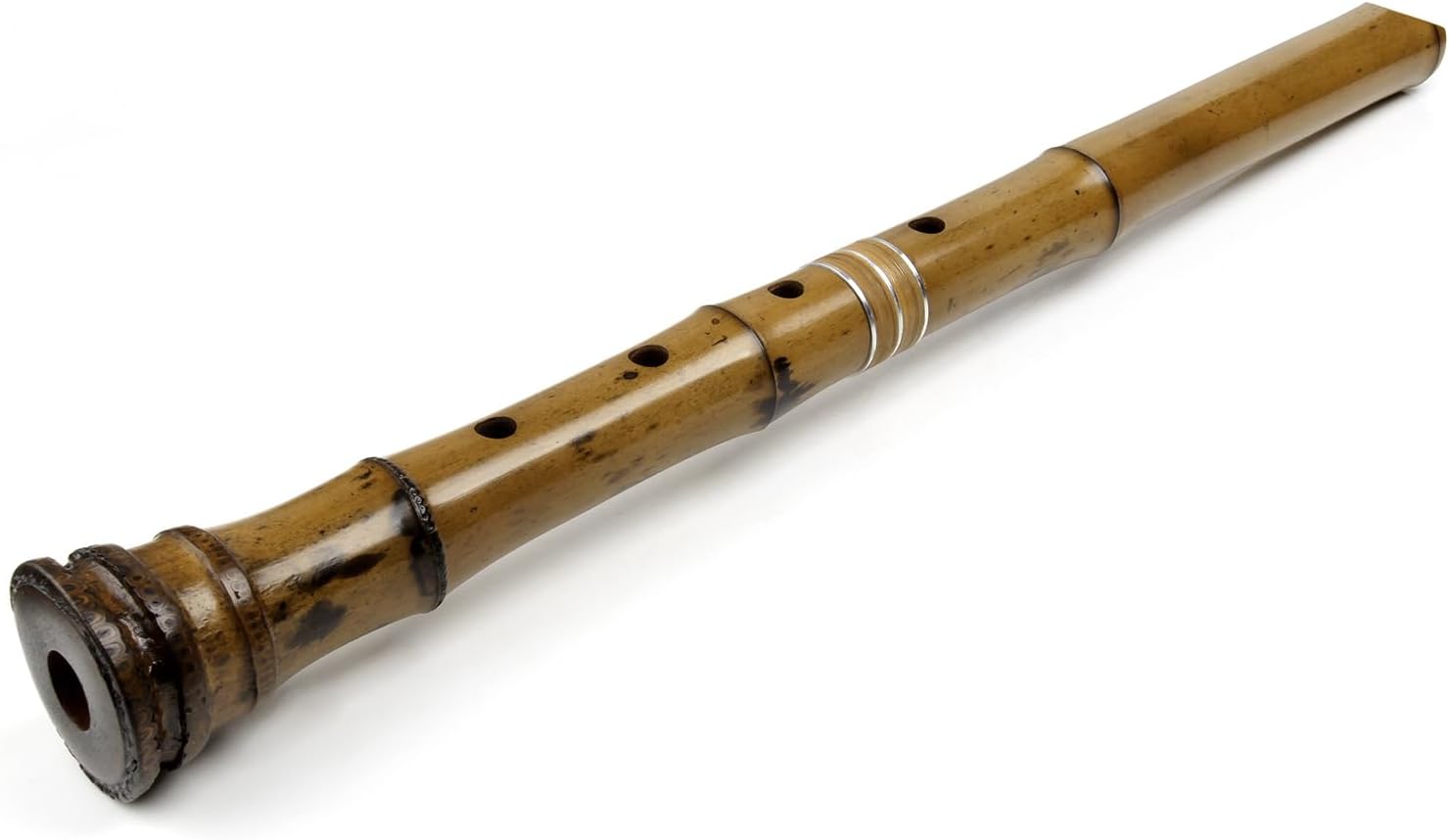 Zen Shakuhachi Pentatonic end-blown Flute with Natura Bell Root 1.8 Feet Professional Quality, Good for seasoned flautist, good for any level player.