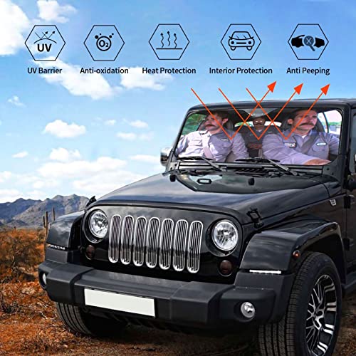 Windshield Sun Shade Visor - Car Windshield Sunshade, Front Auto Car Windshield Sun Shade Blocks Uv Rays Sun Visor Protector-Keep Your Vehicle Cool Sunshade For Windshield #TOP4