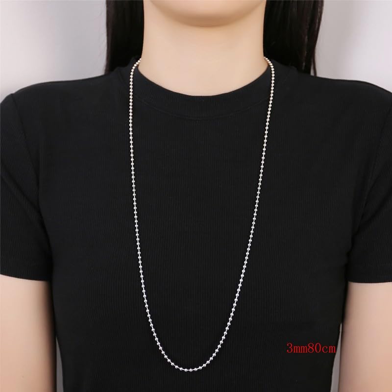 Collier en argent sterling avec chaîne de perles pour clavicule - 5