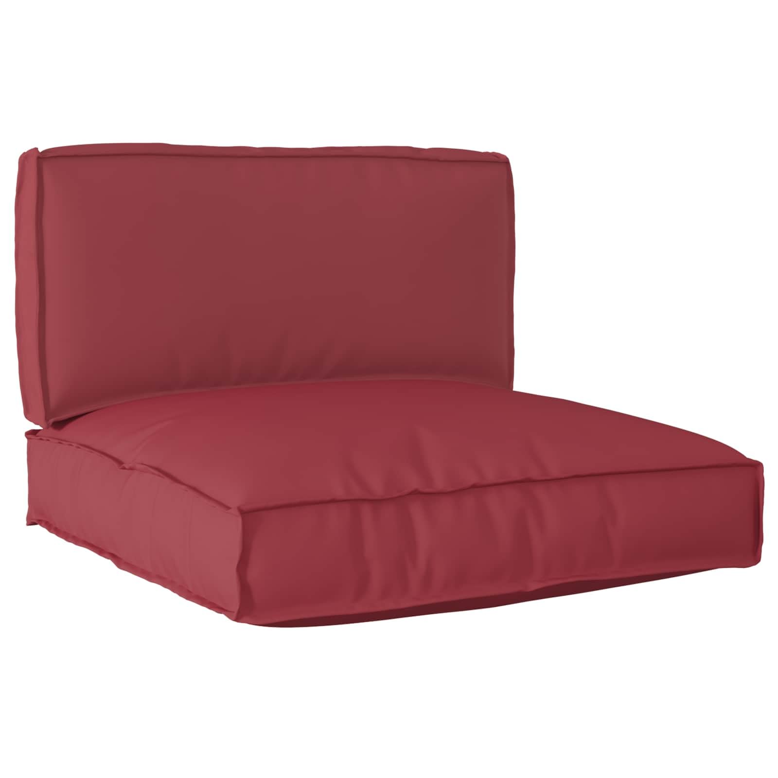 Coussin de palette haut de gamme en tissu Oxford beige résistant 80x80 cm