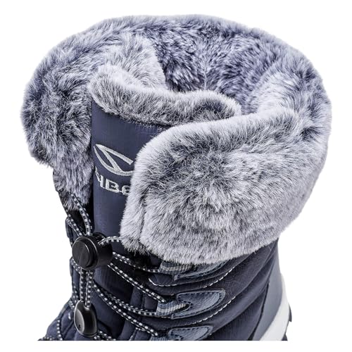 Image of HOBIBEAR Kids Winter Snow Boots Waterproof Outdoor Warm Faux Fur Lined Shoes