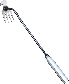 4 Teeth Weed Puller, Dandelion Remover Weeding Tool, Gardening Weed Remover Tools Dual Purpose Small Hand Weeder Hoe with Handles for Lawn, Yard, Garden Dadop