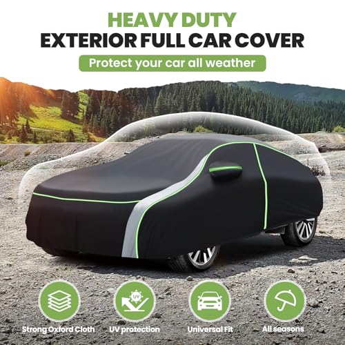 Image of Cartist Car Cover for MX-5 Miata 1989-2025 2026 All Weather Car Cover for MX-5 Accessories, Full Exterior Cover Rain Waterproof Protector, with Zipper & Reflective Safety Strips