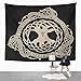 Emvency Tapestry Artwork Wall Hanging Design of Raven in Celtic Scandinavian Style and Black Ancient 50x60 Inches Tapestries Mattress Tablecloth Curtain Home Decor Print