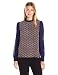 Lark & Ro Women's Top with Sheer Sleeves