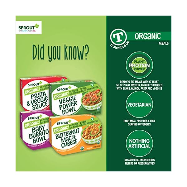 Sprout-Organic-Baby-Food-Toddler-Meals-Macaroni-Pasta-with-Vegetarian-Tomato-Sauce-5-Oz-Bowl-8-Count Sprout Organic Baby Food, Toddler Meals, Macaroni Pasta with Vegetarian Tomato Sauce, 5 Oz Bowl (8 Count)