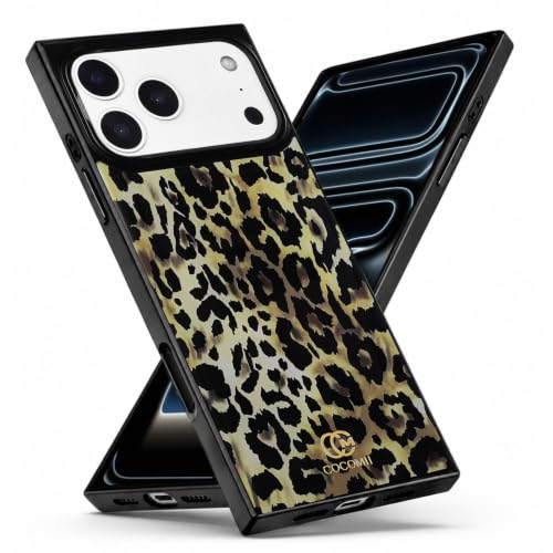 Image of COCOMII Rectangle for iPhone 18 Pro Max /17 Pro Max Case, Ivory Leopard