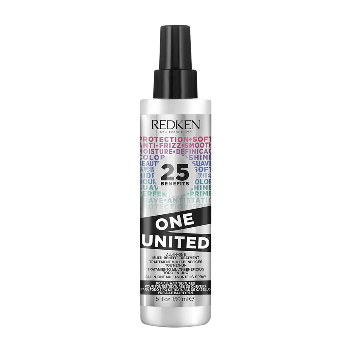 Redken One United Multi Benefit Leave-In Conditioner, 150 ml | Provides Up To 230°C Heat Protection, Detangles, Conditions, & Controls Frizz | For All Hair Types | For Men & Women