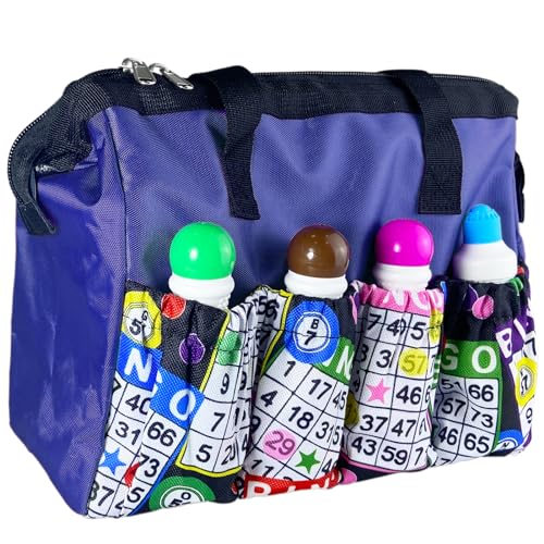 Trousse de maquillage et bingo zippée dotée de 8 poches de rangement