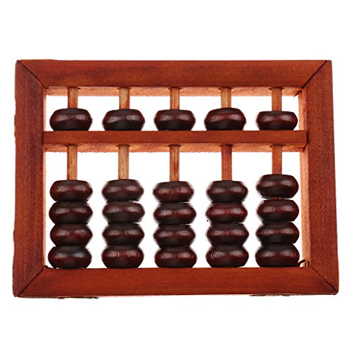 Tongina Mini Vintage Chinês Madeira Contas Aritmética Abacus Ferramentas de Calculação Clássicas