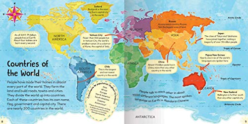 First Atlas-Travel the World with this Brightly Colored Atlas-Includes over 20 Maps and a World Map Poster - Image 2